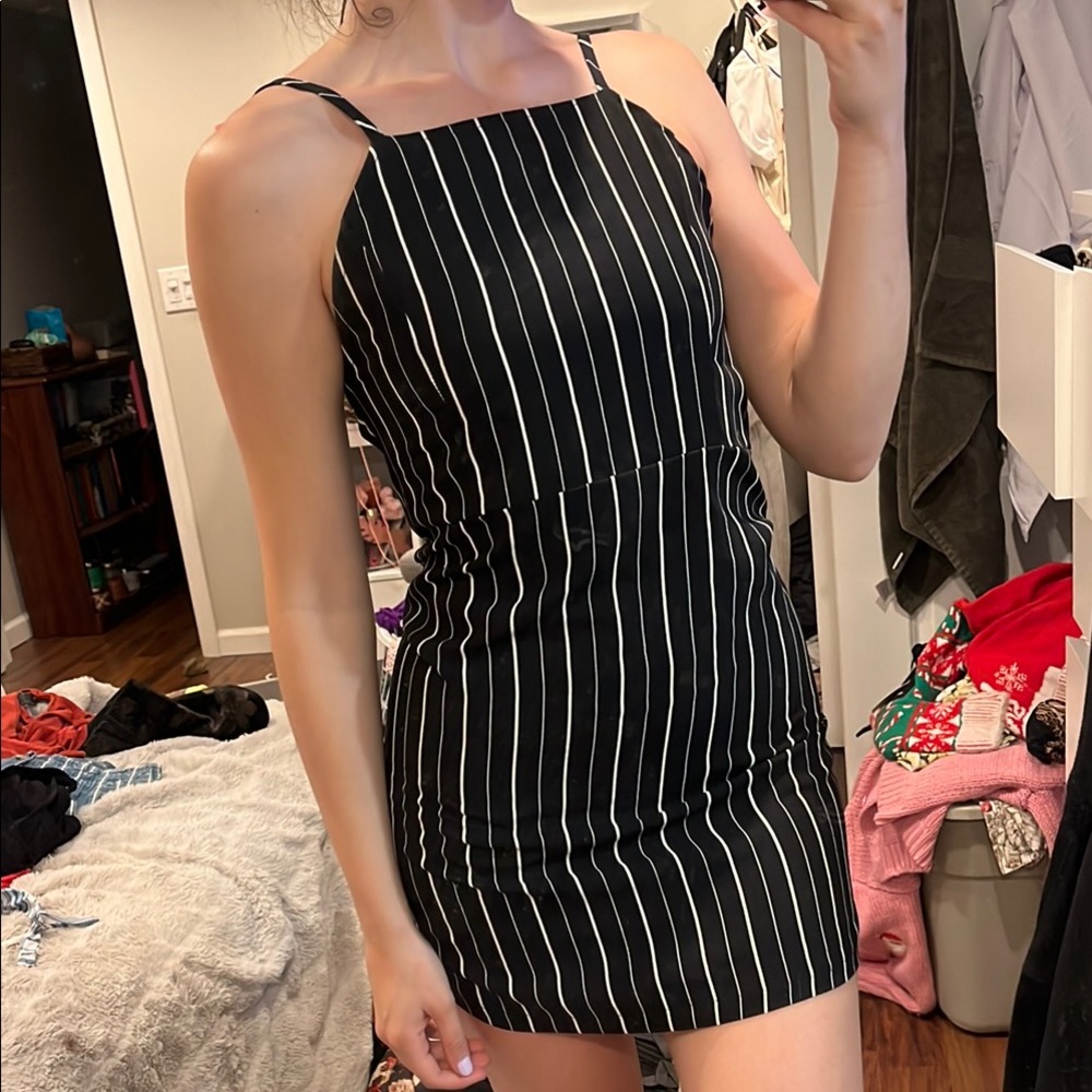 Open back dress